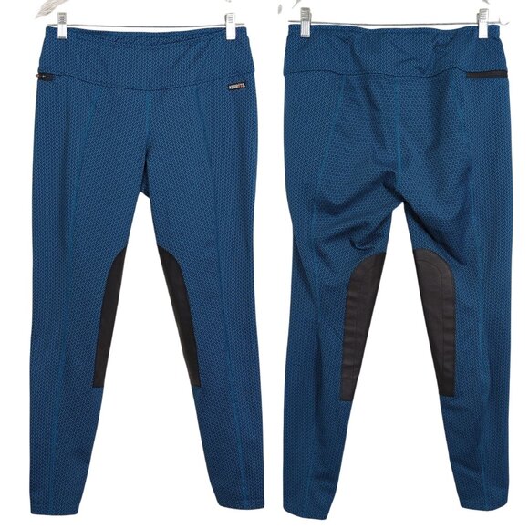 Kerrits Womens Equestrian‎ Blue Pants sz Large Tech Tight Full Seat Riding - Picture 1 of 13